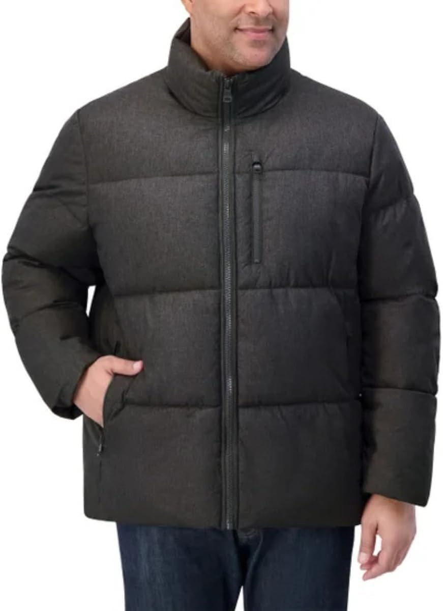 image:imageNautica Mens Lightweight Quilted Puffer Jacket Full Zip Transitional OuterwearErmine