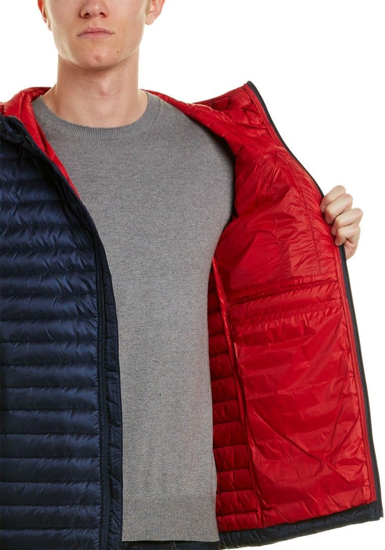 image:imageNautica Mens Lightweight Quilted Puffer Jacket Full Zip Transitional OuterwearIndigo