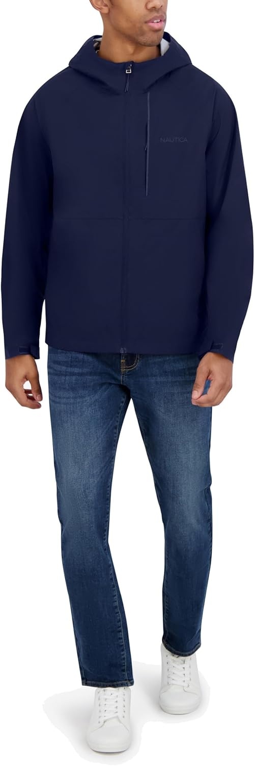 image:imageNautica Mens Lightweight Sailing Jacket Waterproof amp Windproof BreathableAzure