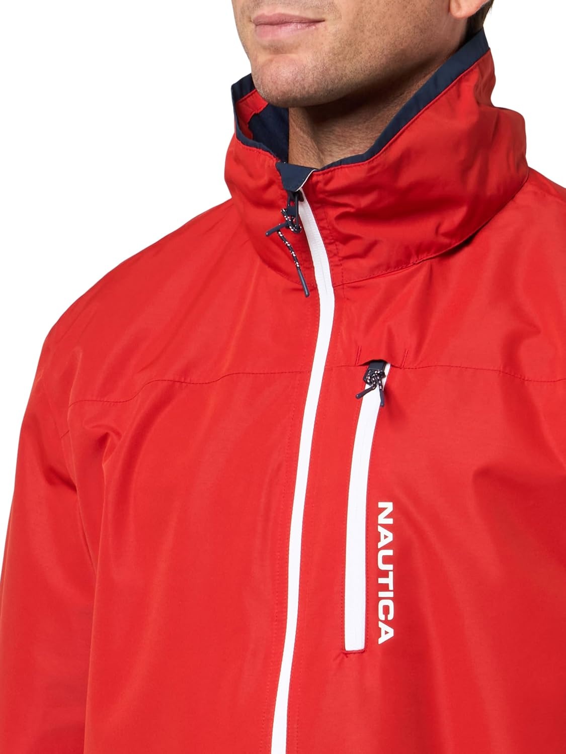 image:imageNautica Mens Lightweight Sailing Jacket Waterproof amp Windproof BreathableCrimson