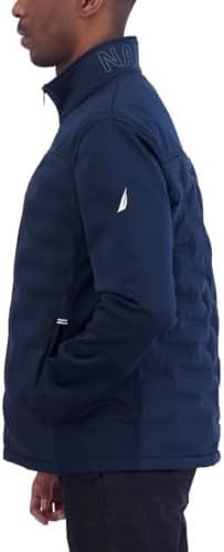 image:imageNautica Mens Lightweight Softshell Jacket Bonded Fleece Lining Regular Big amp Tall SizesBluenight