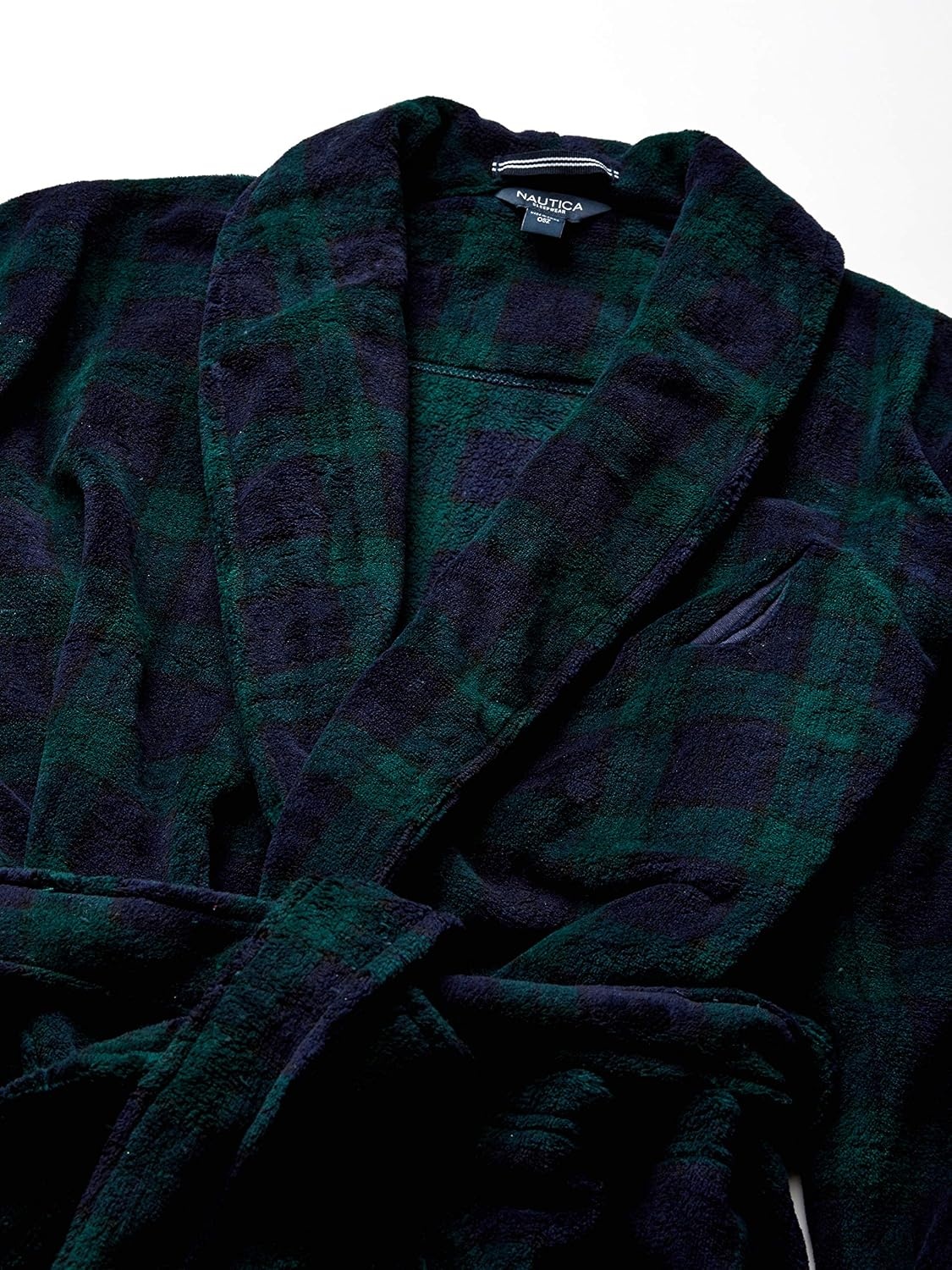 image:imageNautica Mens Long Sleeve Cozy Soft Plush Shawl Collar RobeMaritime Navy