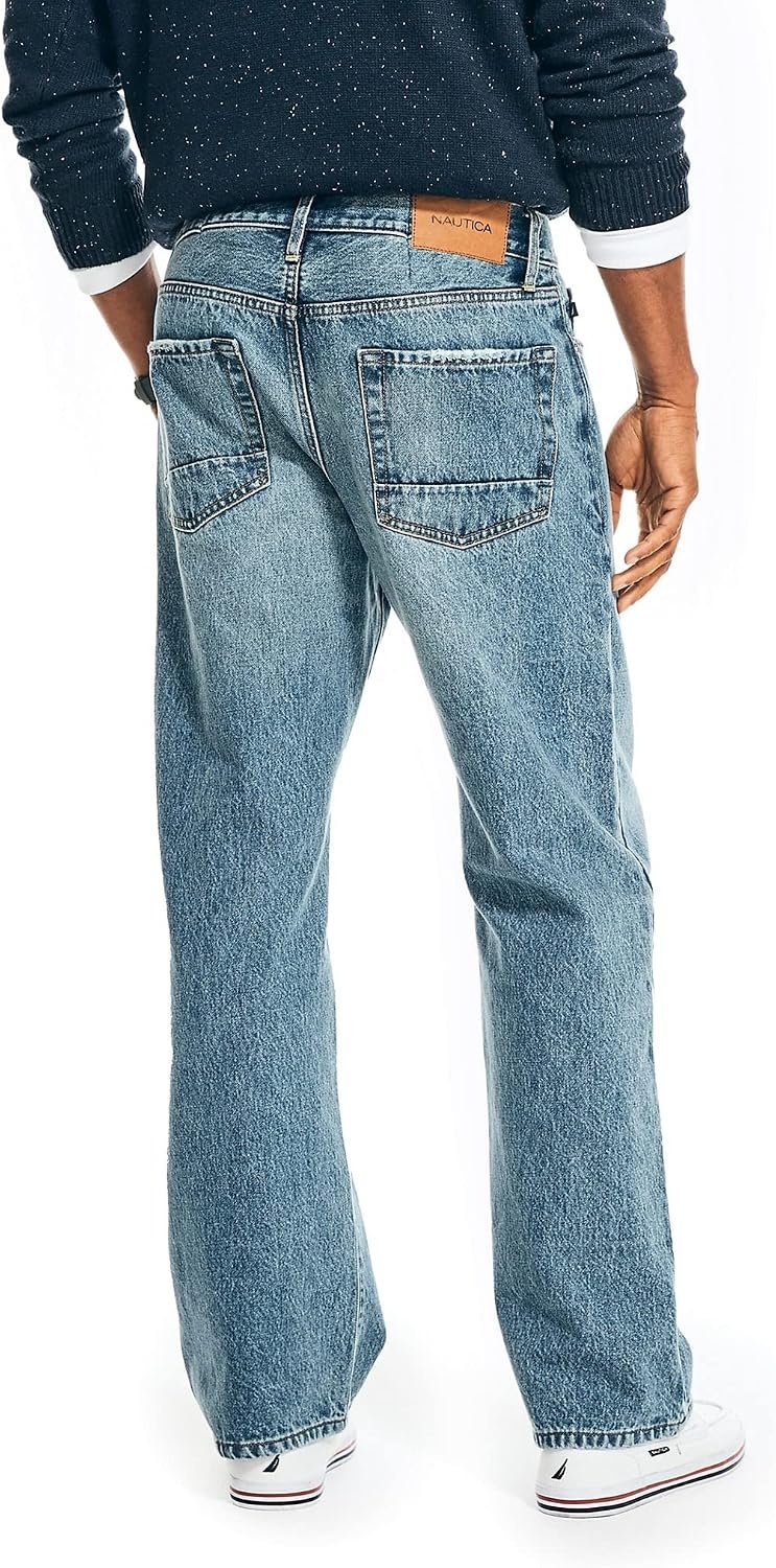 image:imageNautica Mens Loose Fit DenimBasalt Lake Wash