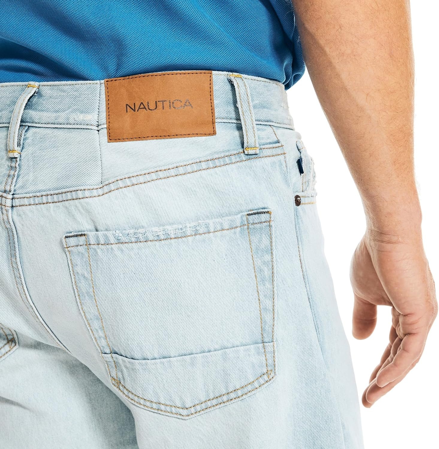 image:imageNautica Mens Loose Fit DenimOcean Shallows Wash