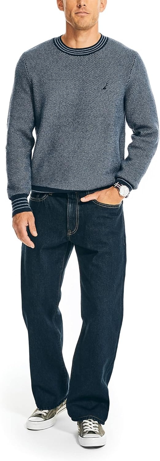 image:imageNautica Mens Loose Fit DenimPure Ocean Wash