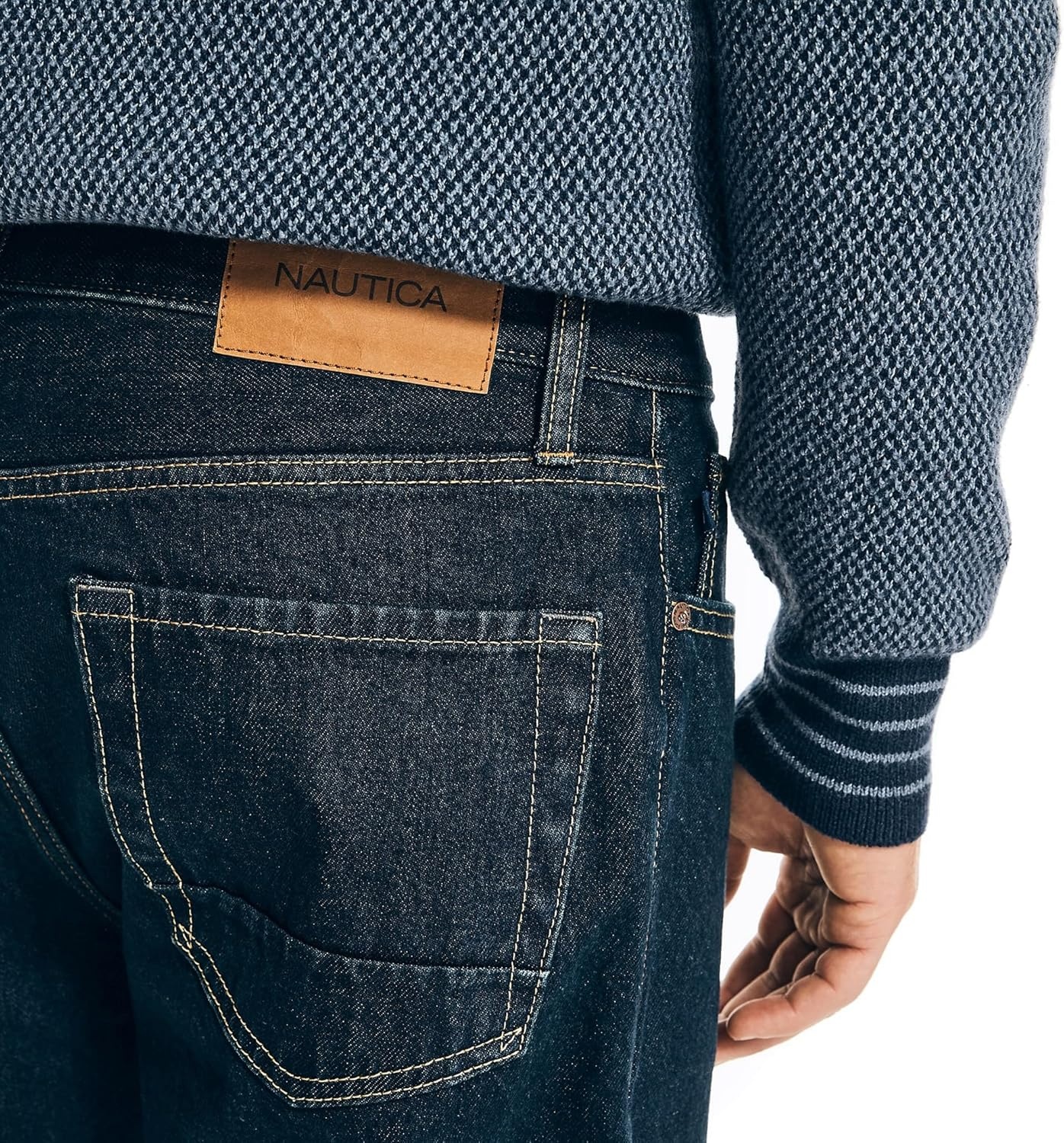 image:imageNautica Mens Loose Fit DenimPure Ocean Wash