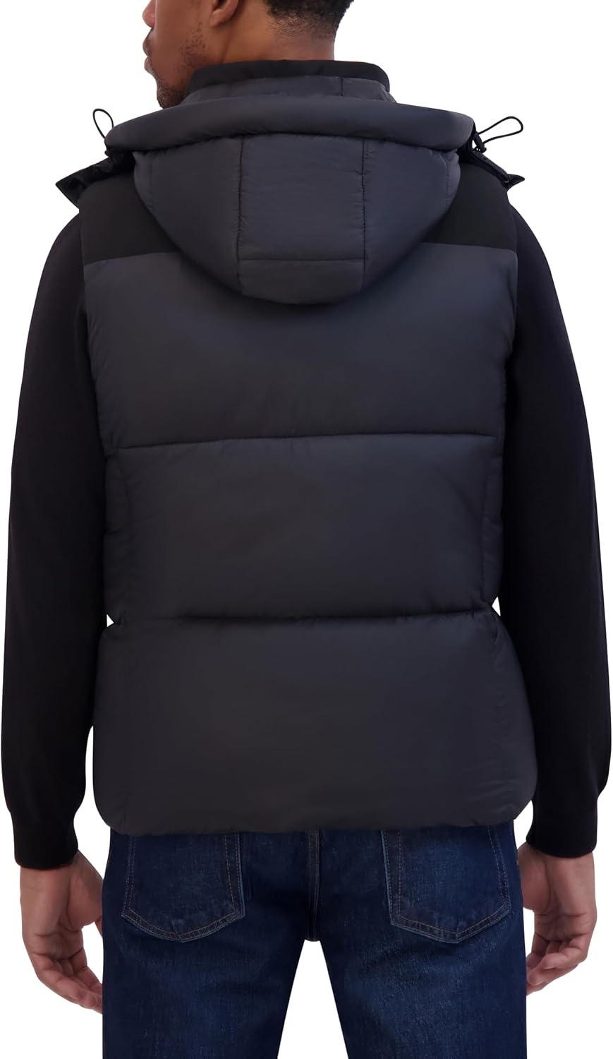 image:imageNautica Mens Mixed Sheen Quilted VestBlack