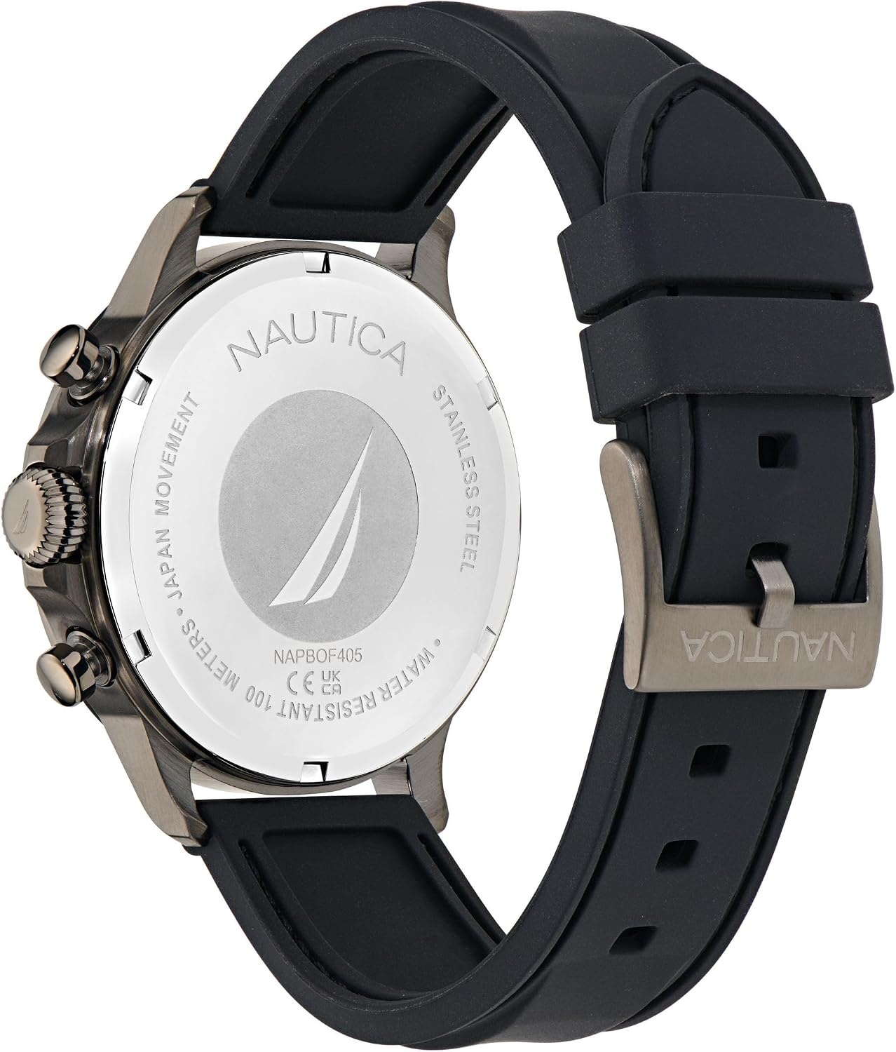 image:imageNautica Mens NCT Blue Ocean Chronograph WatchBlackBlackGray