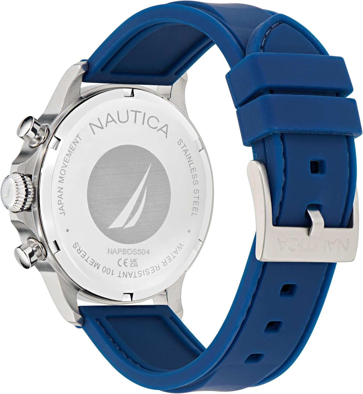 image:imageNautica Mens NCT Blue Ocean Chronograph WatchBlueBlackSilver