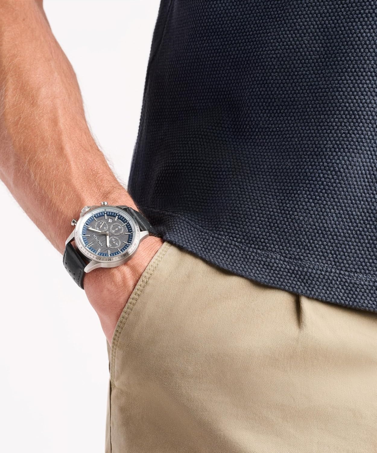 image:imageNautica Mens NCT Blue Ocean Chronograph WatchBlueBlackSilver