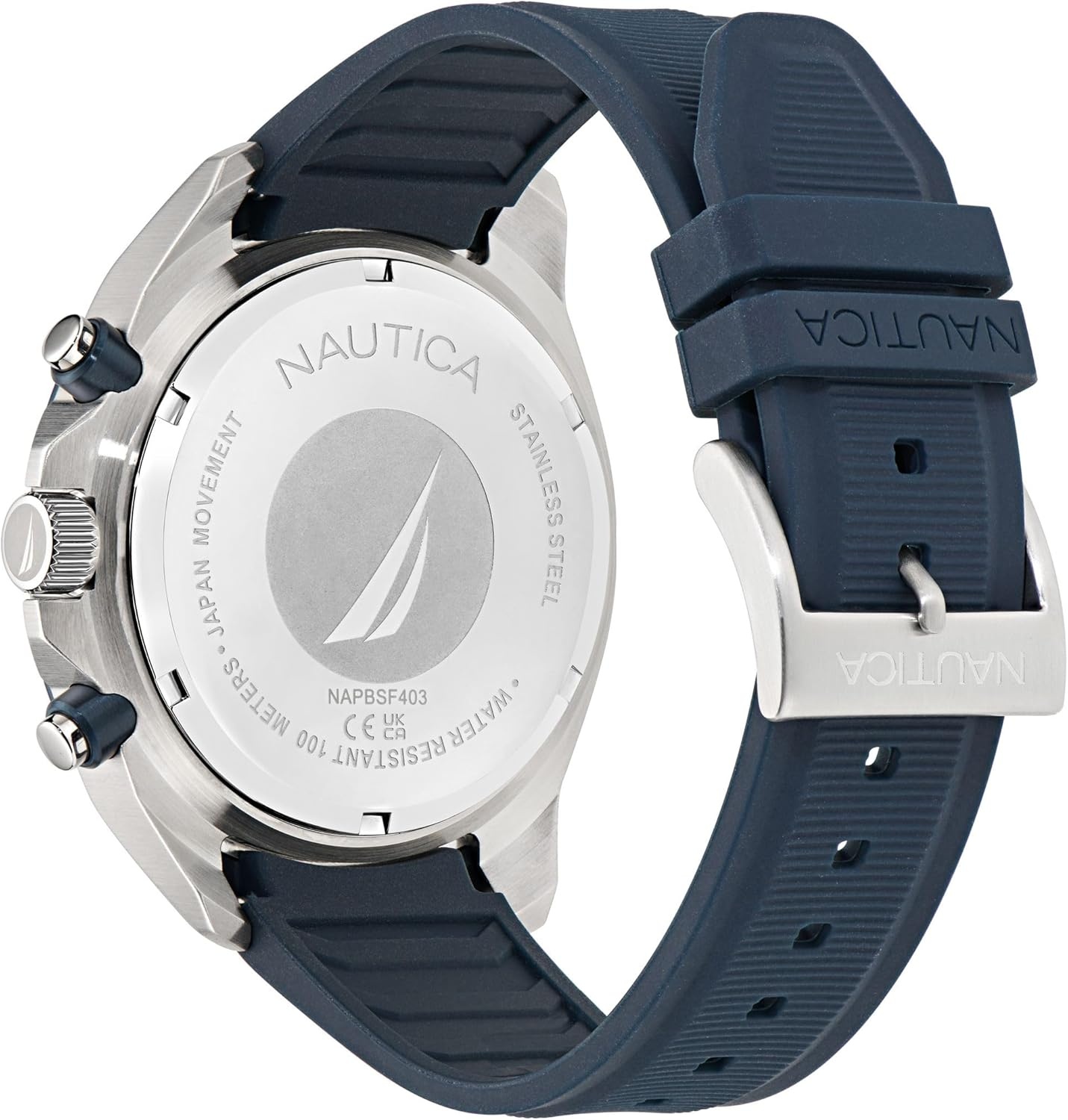 image:imageNautica Mens NCT Blue Sail Chronograph WatchBlueBlueSilver