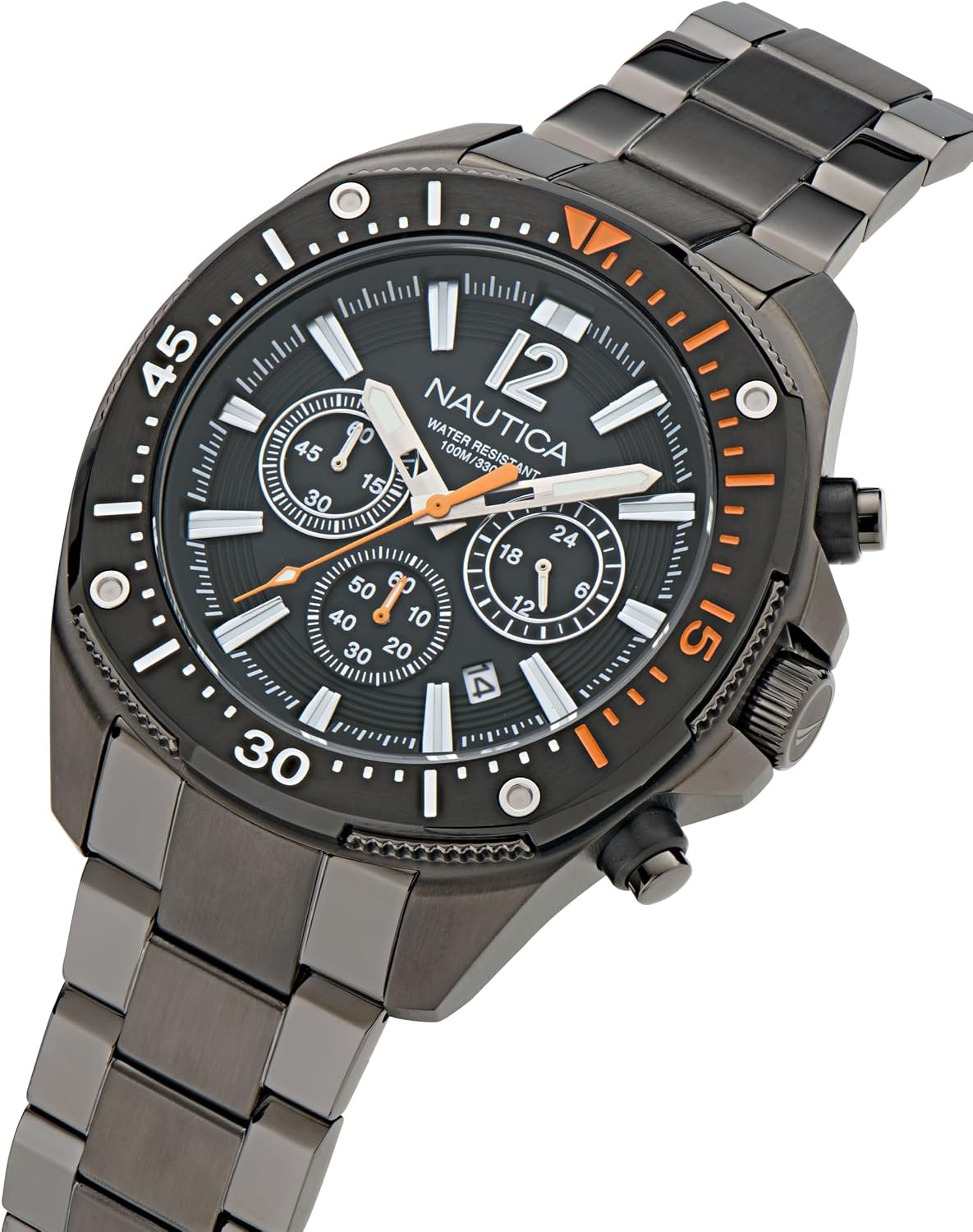 image:imageNautica Mens NCT Blue Sail Chronograph WatchGunmetalGrayGunmetal