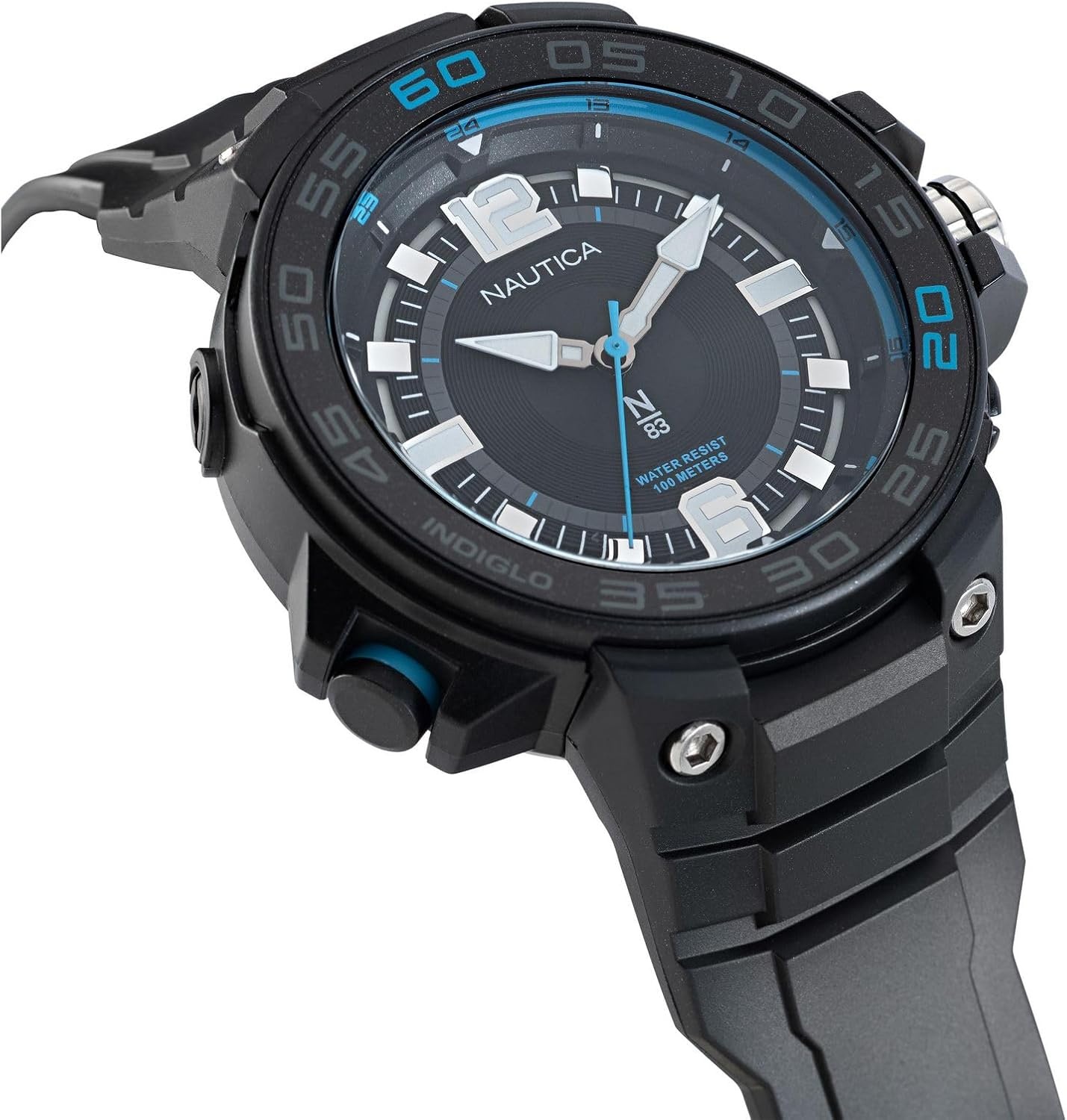 image:imageNautica Mens NS3 Sporty WatchBlackBlackBlack