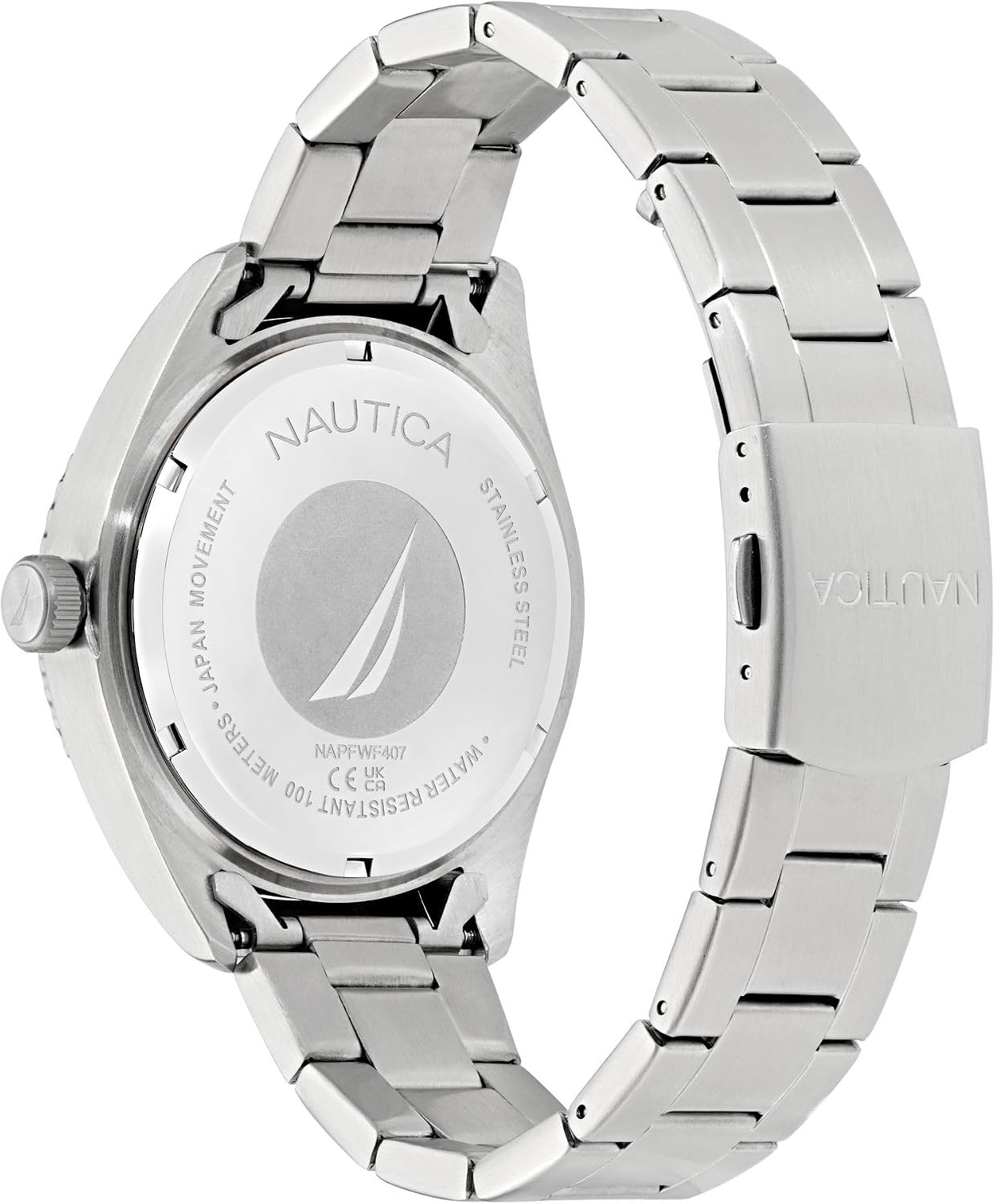 image:imageNautica Mens NS3 Sporty WatchSilverBlueSilver