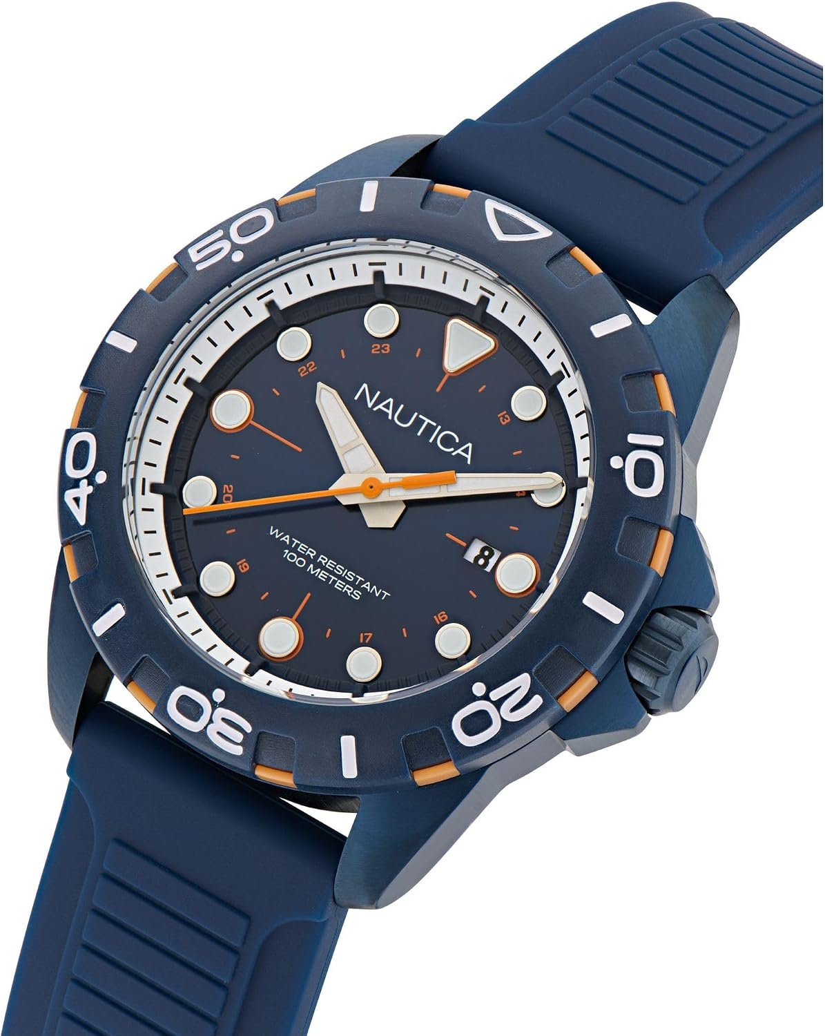 image:imageNautica Mens NSR Silicone WatchNavyBlueNavy BlueNavyBlue