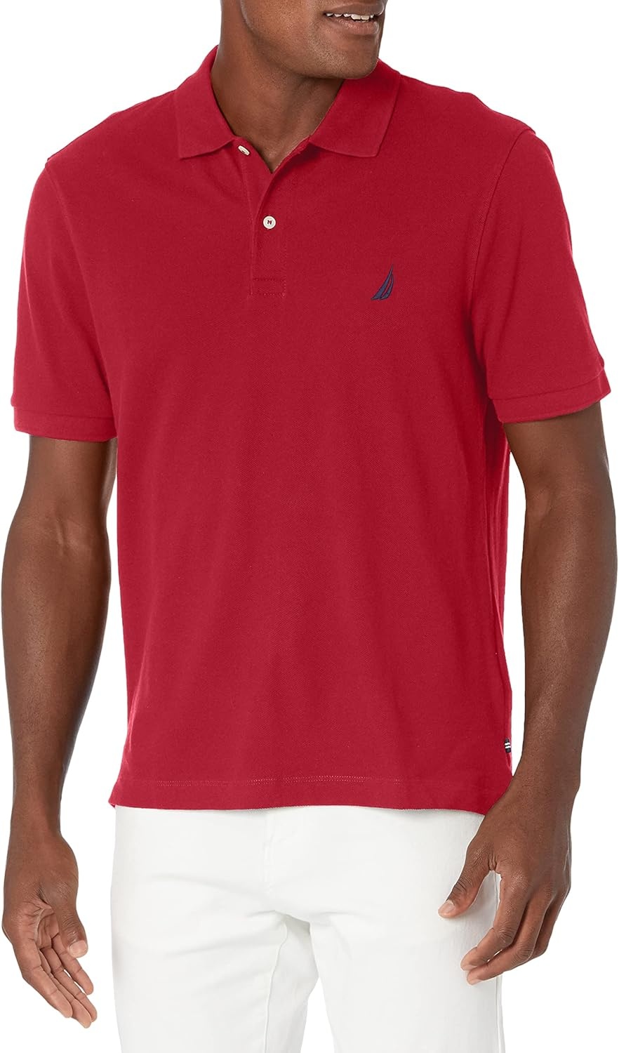 image:imageNautica Mens Nautica Classic Fit Deck PoloBiking Red