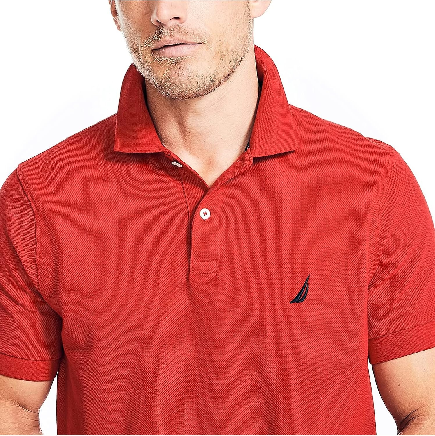 image:imageNautica Mens Nautica Classic Fit Deck PoloBiking Red