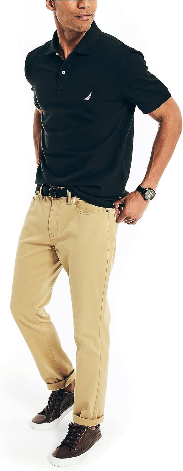 image:imageNautica Mens Nautica Classic Fit Deck PoloTrue Black