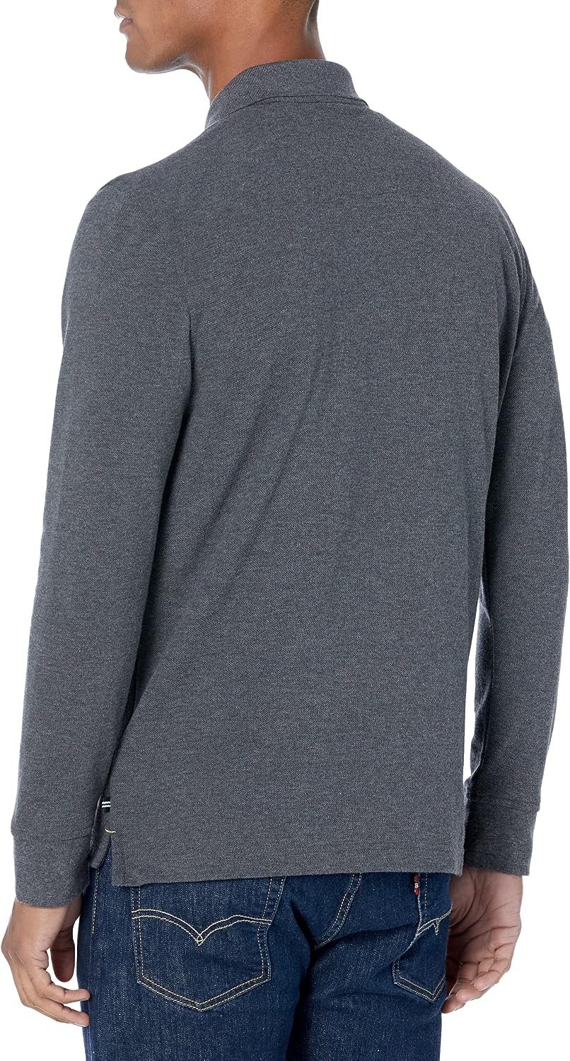 image:imageNautica Mens Nautica Classic Fit LongSleeve Deck PoloNautica Classic Fit LongSleeve Deck PoloCharcoal Heather