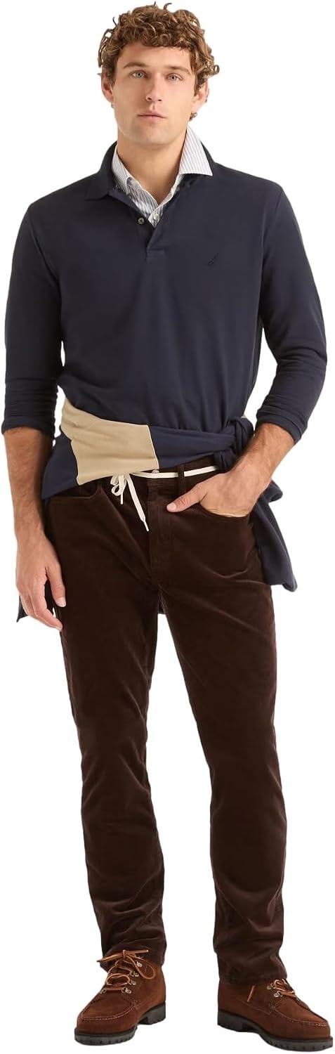image:imageNautica Mens Nautica Classic Fit LongSleeve Deck PoloNautica Classic Fit LongSleeve Deck PoloNight Sky