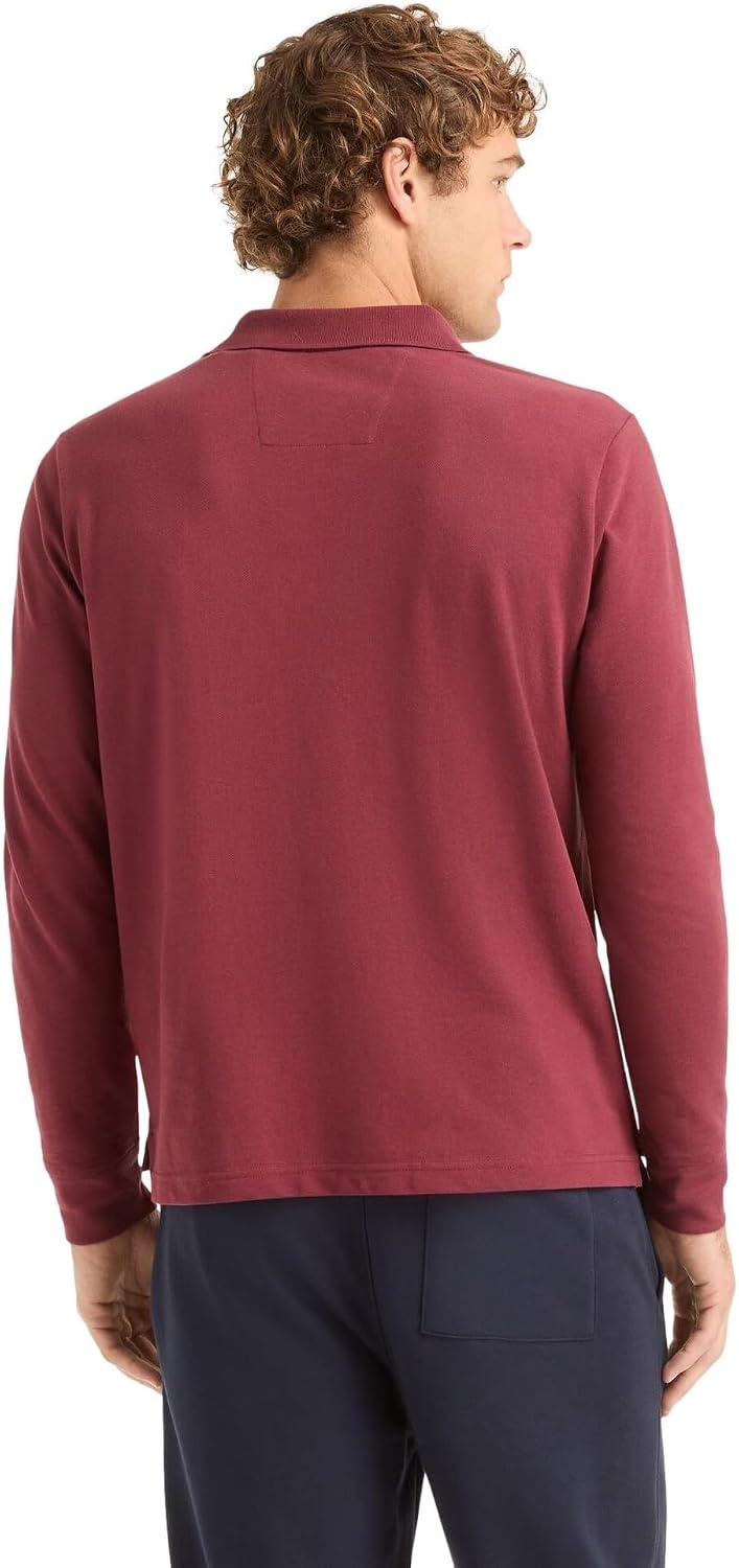 image:imageNautica Mens Nautica Classic Fit LongSleeve Deck PoloNautica Classic Fit LongSleeve Deck PoloOxblood Red