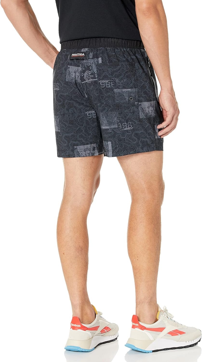 image:imageNautica Mens Nautica Competition Sustainably Crafted 6 Performance ShortBlack Multi