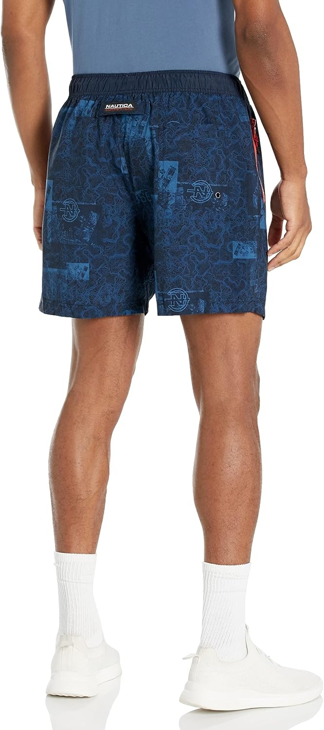 image:imageNautica Mens Nautica Competition Sustainably Crafted 6 Performance ShortNavy Multi