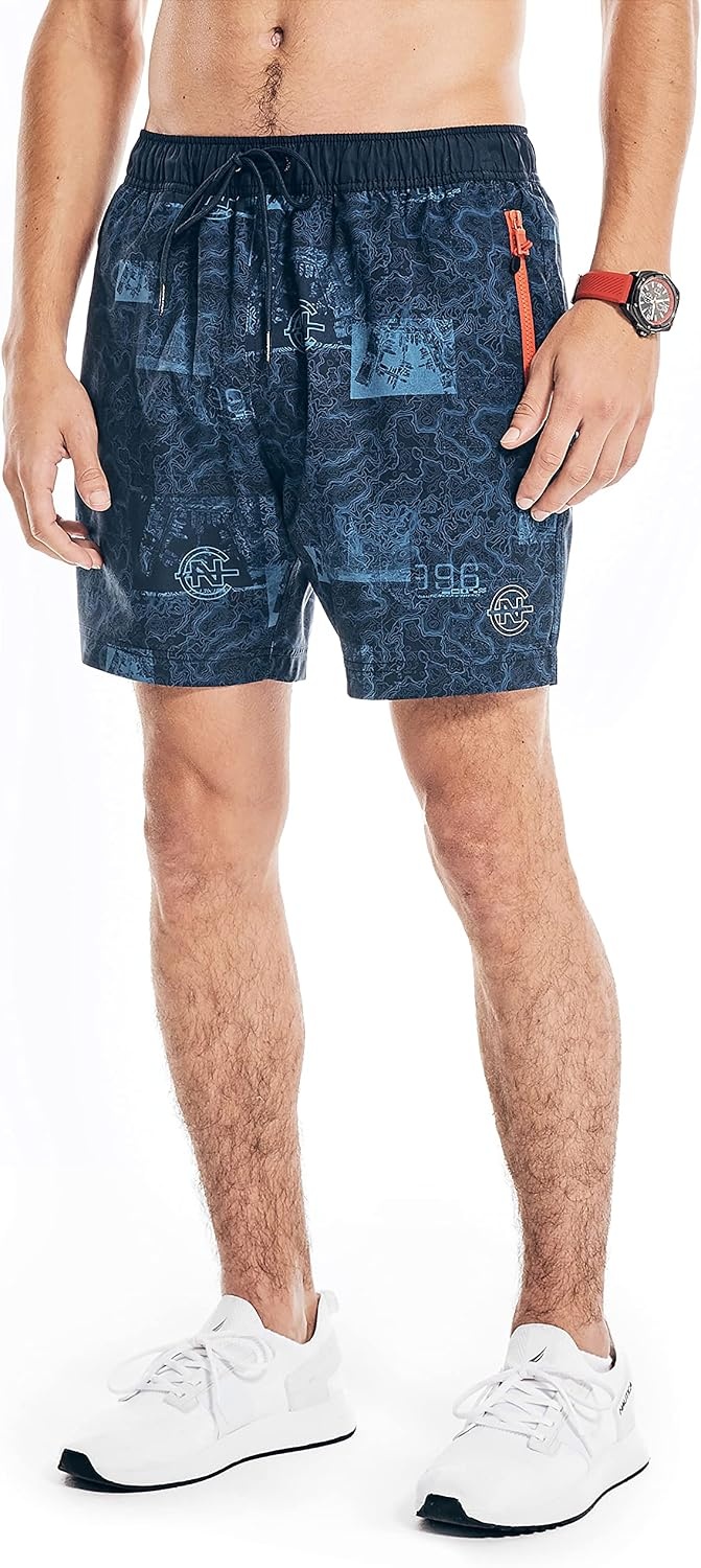 image:imageNautica Mens Nautica Competition Sustainably Crafted 6 Performance ShortNavy Multi