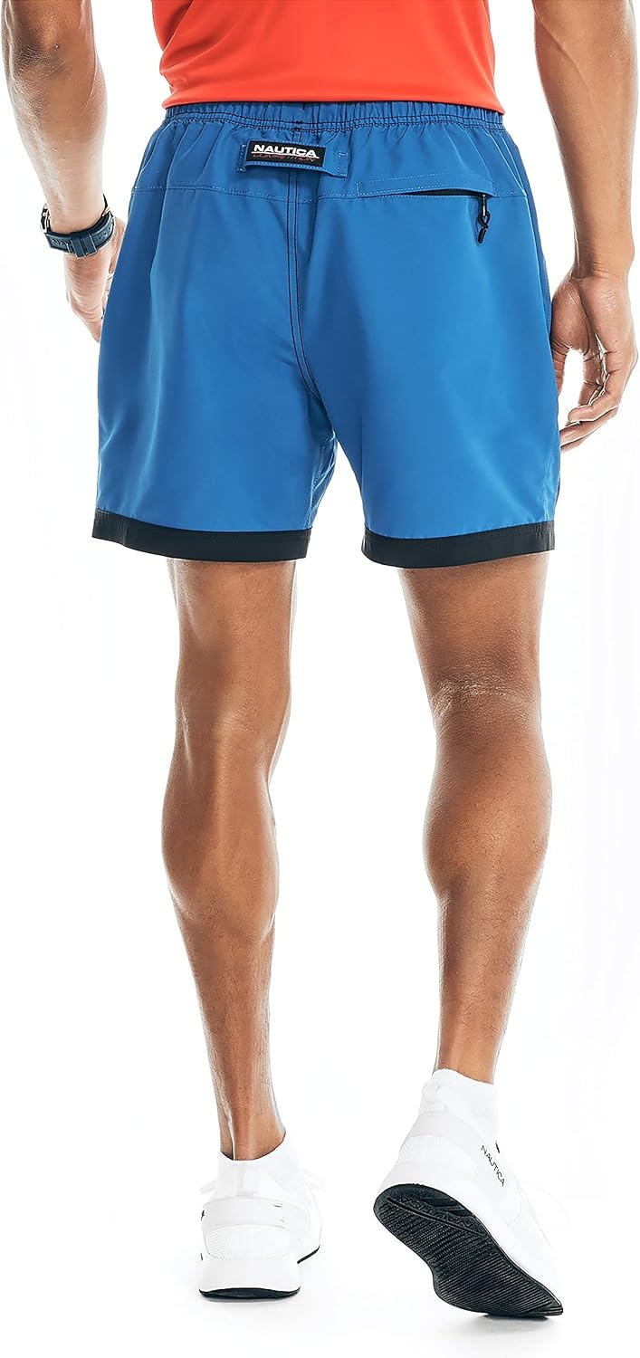 image:imageNautica Mens Nautica Competition Sustainably Crafted 6 Performance ShortTrue Black