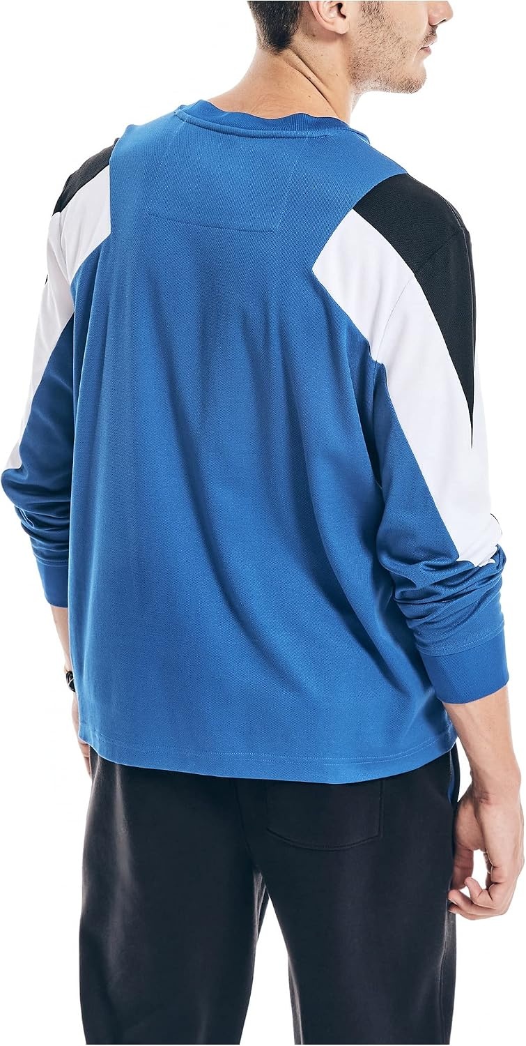 image:imageNautica Mens Nautica Competition Sustainably Crafted LongSleeve TShirtBright Cobalt
