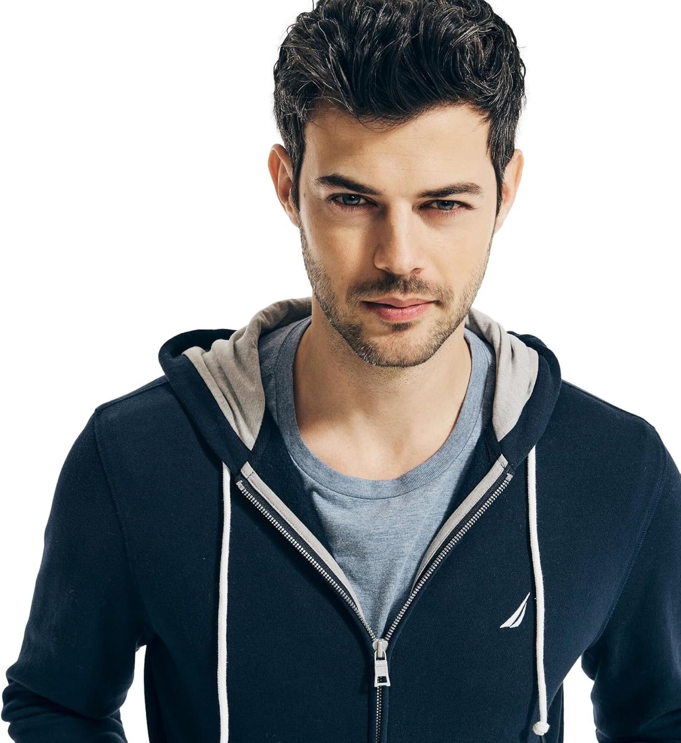 image:imageNautica Mens Nautica Mens Anchor Fleece Fullzip HoodieNavy