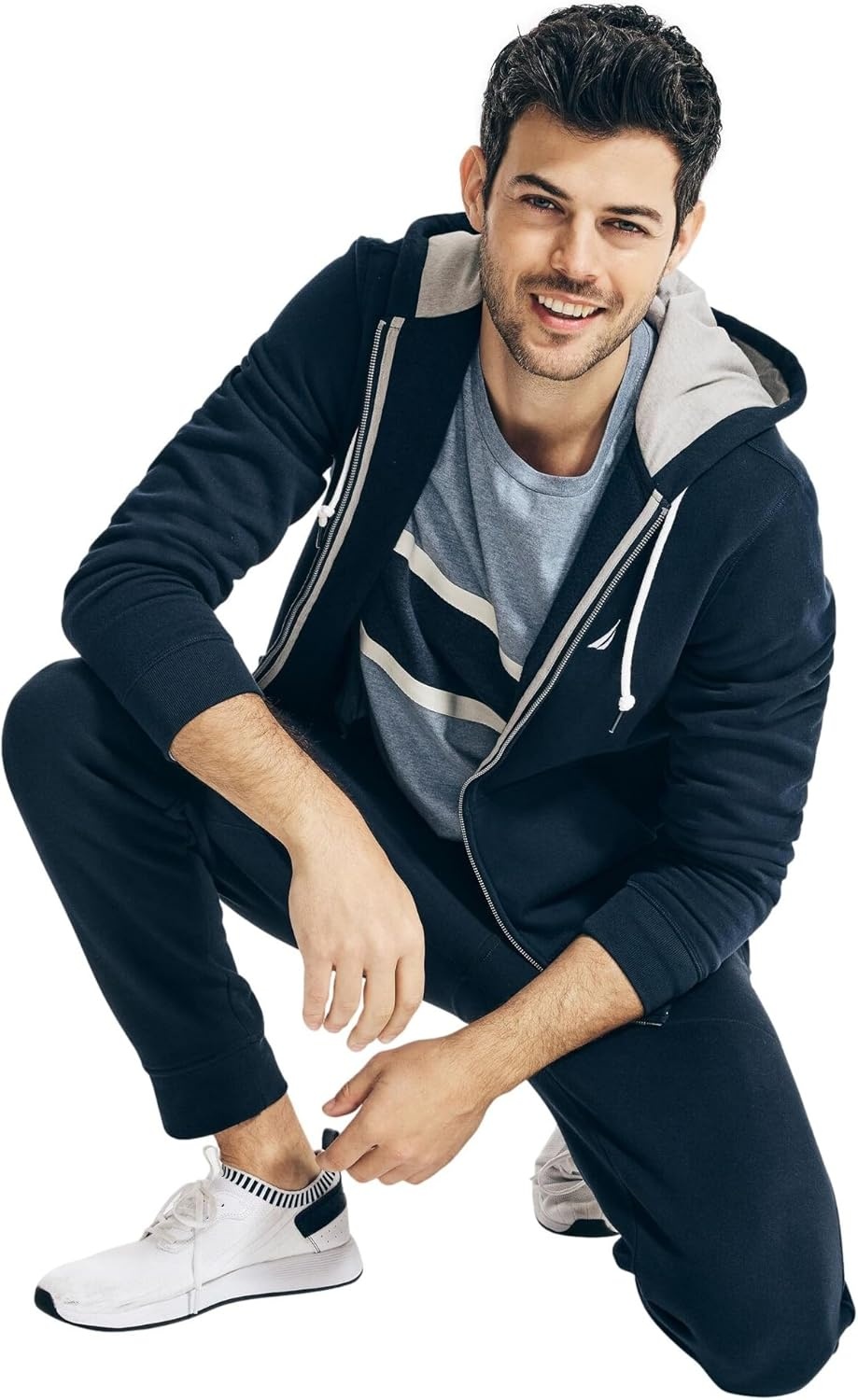 image:imageNautica Mens Nautica Mens Anchor Fleece Fullzip HoodieNavy