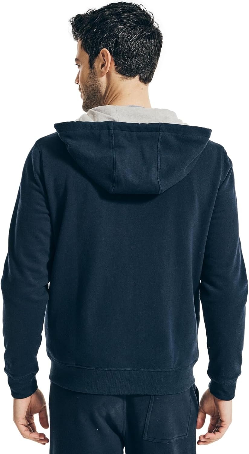 image:imageNautica Mens Nautica Mens Anchor Fleece Fullzip HoodieNavy