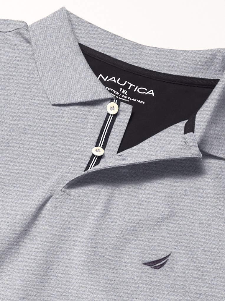 image:imageNautica Mens Nautica Mens Big amp Tall Stretch Pique PoloDeep Anchor Heather