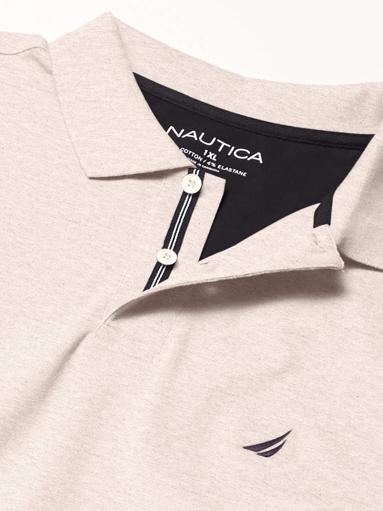 image:imageNautica Mens Nautica Mens Big amp Tall Stretch Pique PoloGrey Heather