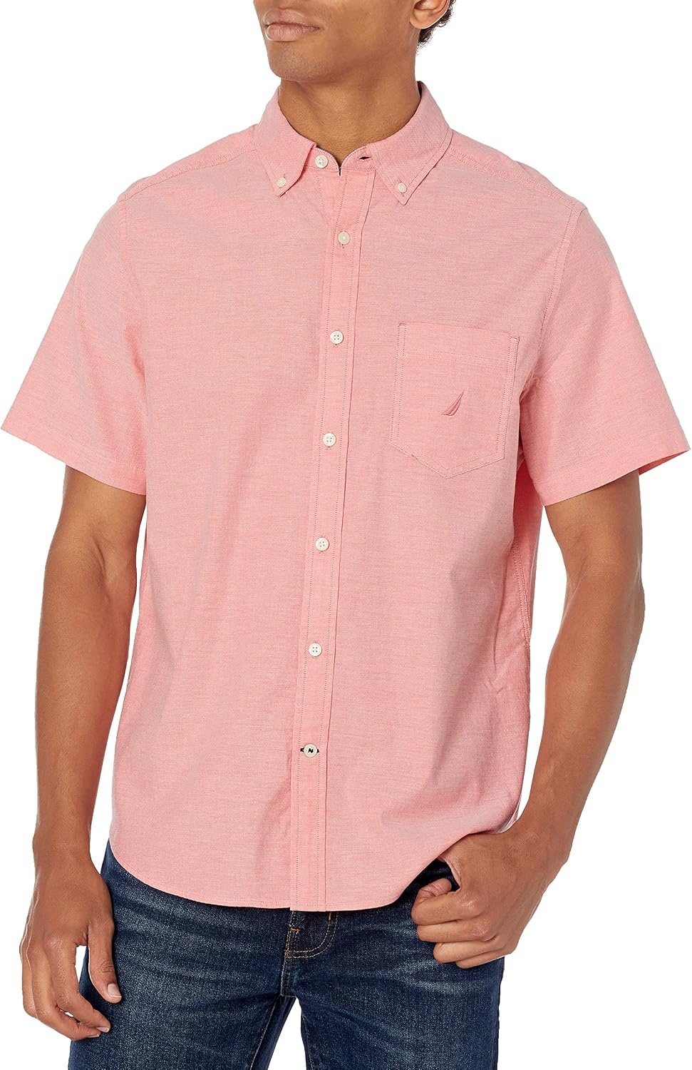 image:imageNautica Mens Nautica Mens Classic Fit Oxford ShirtSugar Coral