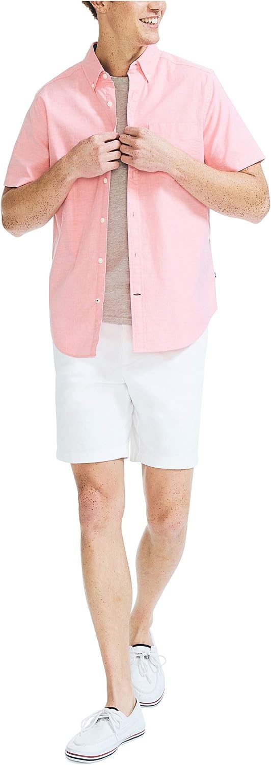 image:imageNautica Mens Nautica Mens Classic Fit Oxford ShirtSugar Coral