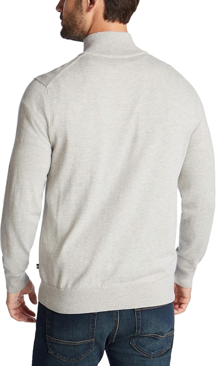 image:imageNautica Mens Nautica Mens Quarterzip SweaterMedium Grey Heather