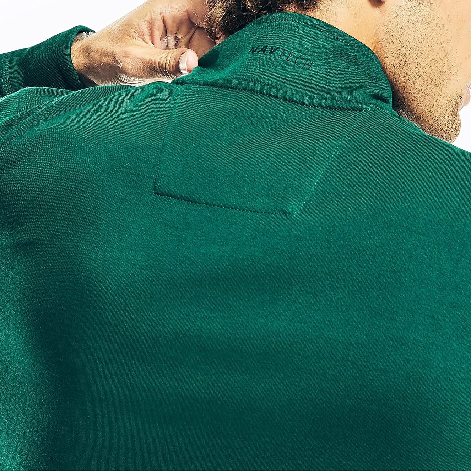 image:imageNautica Mens Nautica Mens Quarterzip SweaterTidal Green