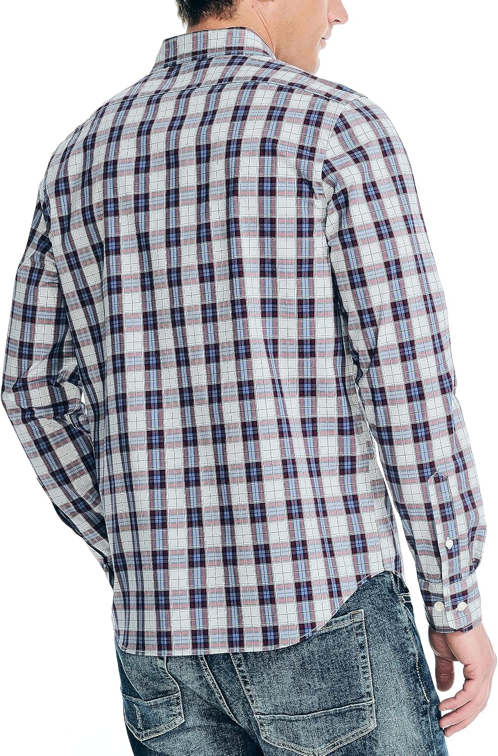 image:imageNautica Mens Nautica Navtech Plaid ShirtHigh Rise