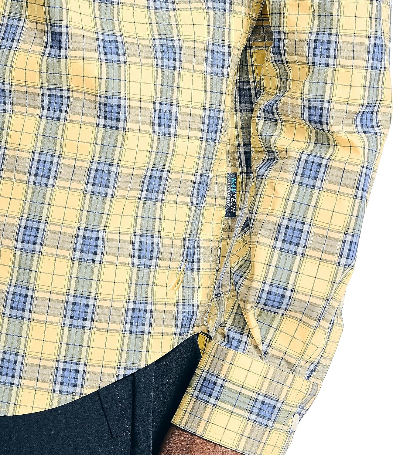 image:imageNautica Mens Nautica Navtech Plaid ShirtLight Mimosa