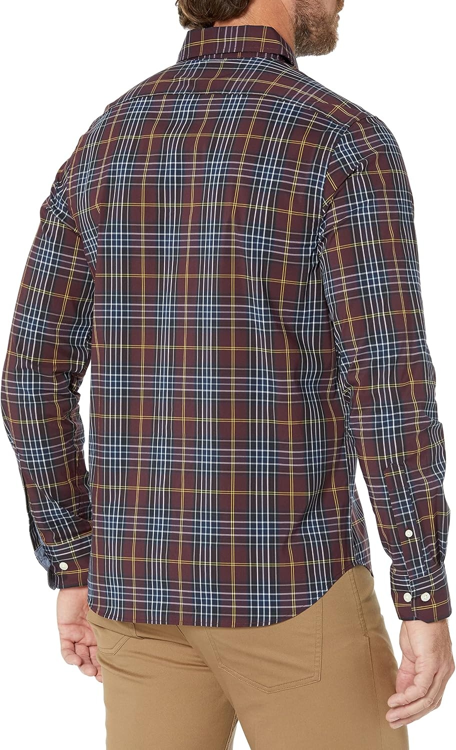 image:imageNautica Mens Nautica Navtech Plaid ShirtShipwreck Burgundy