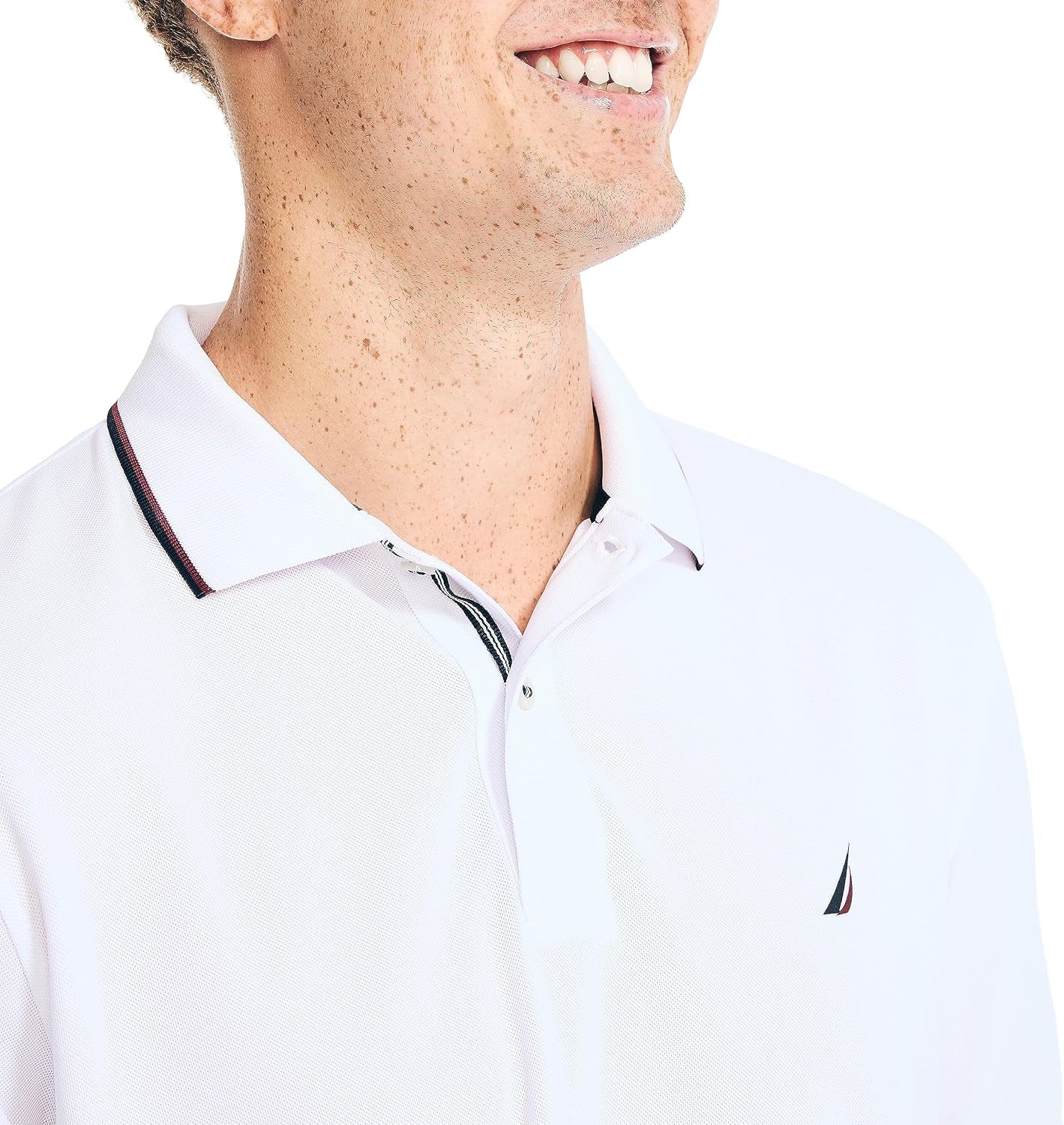 image:imageNautica Mens Nautica Navtech Sustainably Crafted Classic Fit PoloBright White