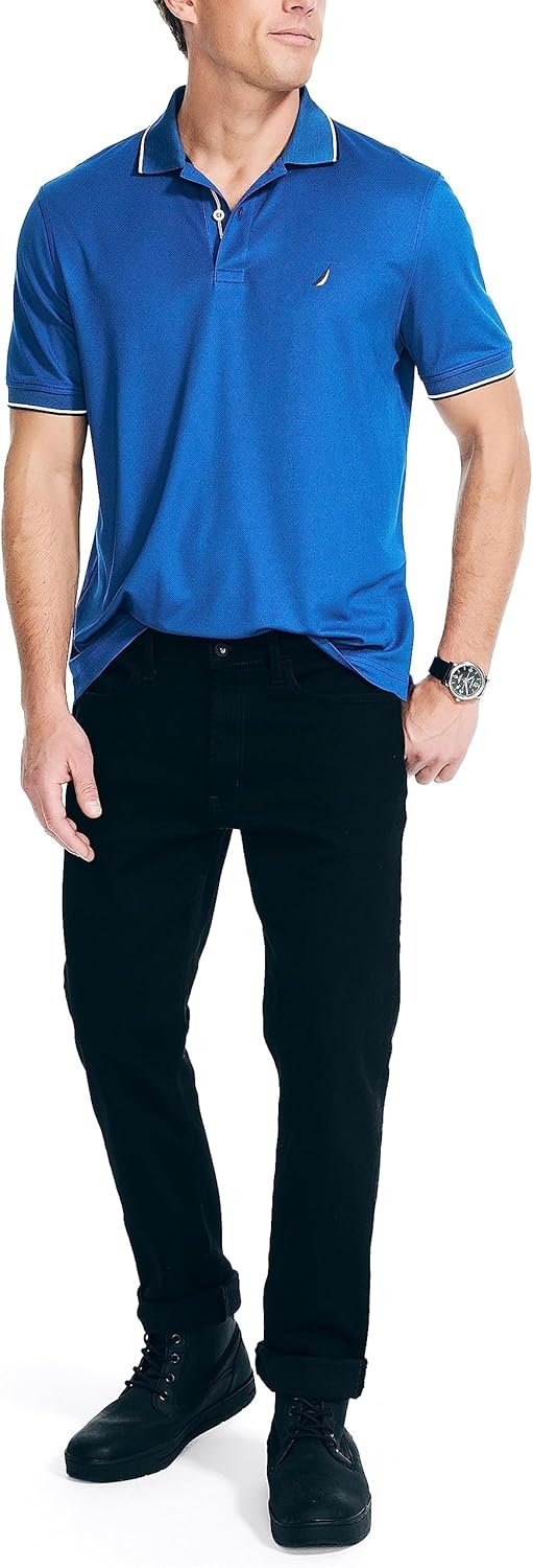 image:imageNautica Mens Nautica Navtech Sustainably Crafted Classic Fit PoloLimoges