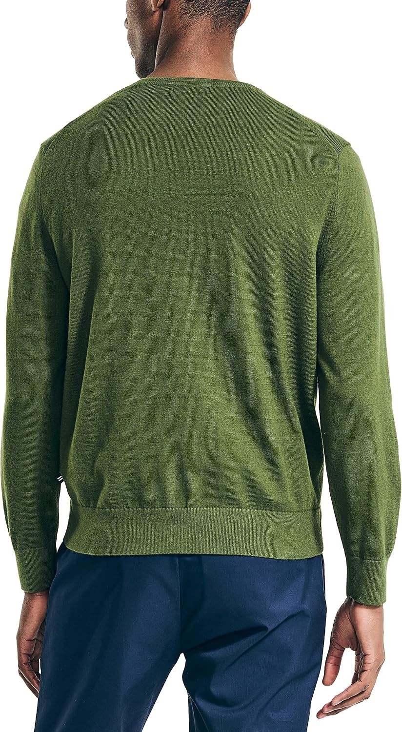image:imageNautica Mens Nautica Navtech VNeck SweaterChive