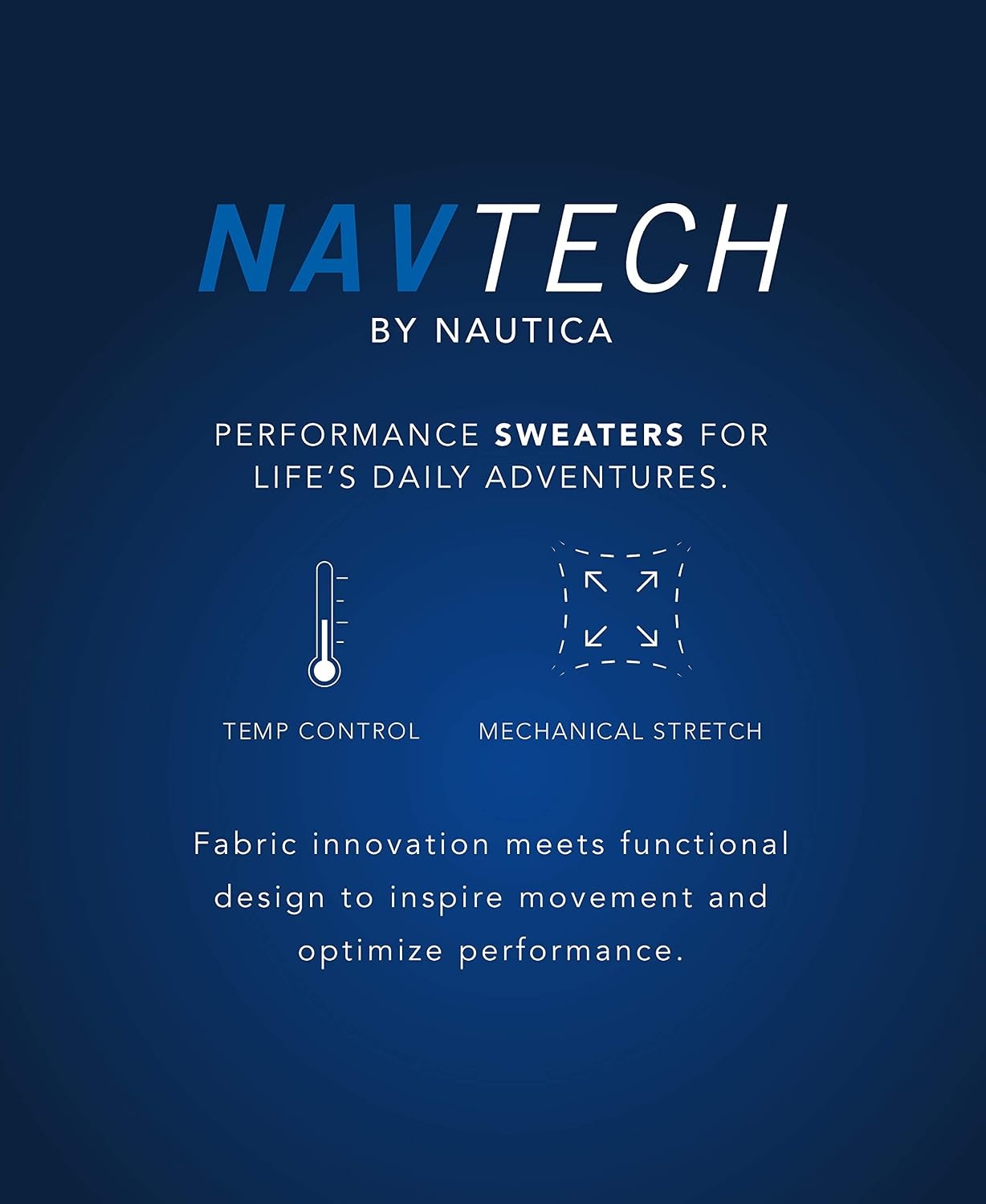 image:imageNautica Mens Nautica Navtech VNeck SweaterMarshmallow