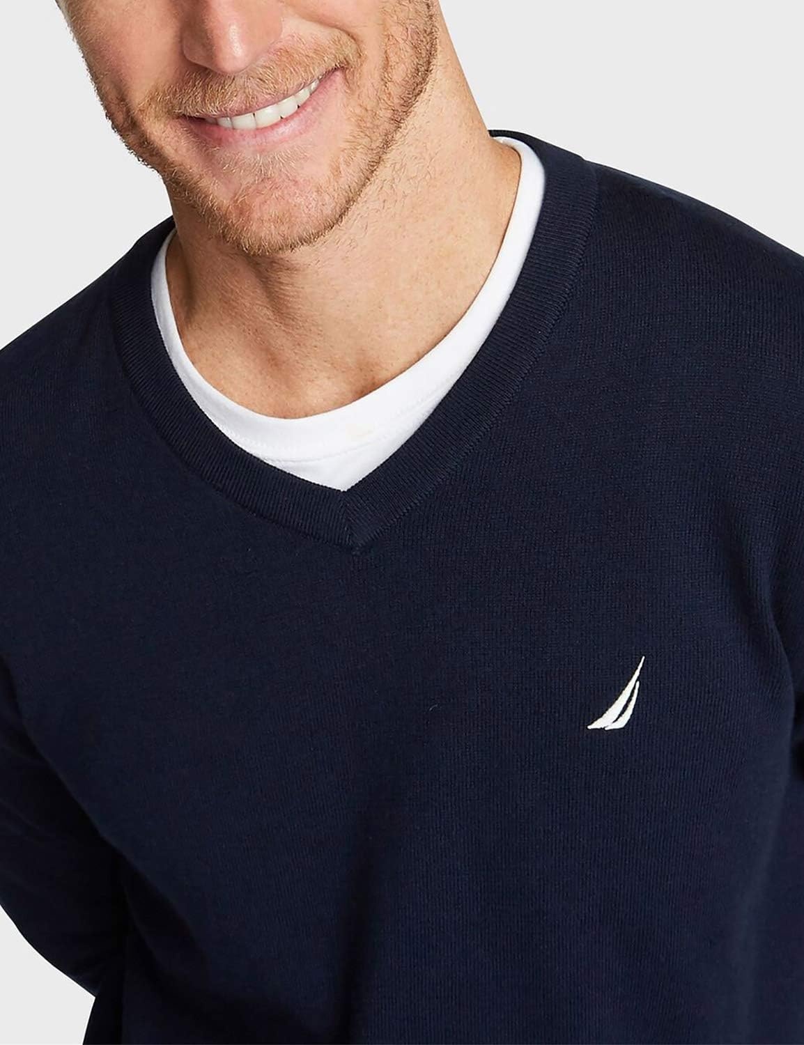 image:imageNautica Mens Nautica Navtech VNeck SweaterNavy
