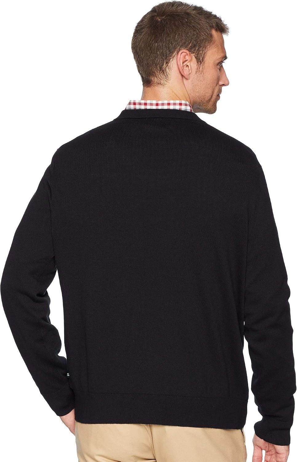 image:imageNautica Mens Nautica Navtech VNeck SweaterTrue Black