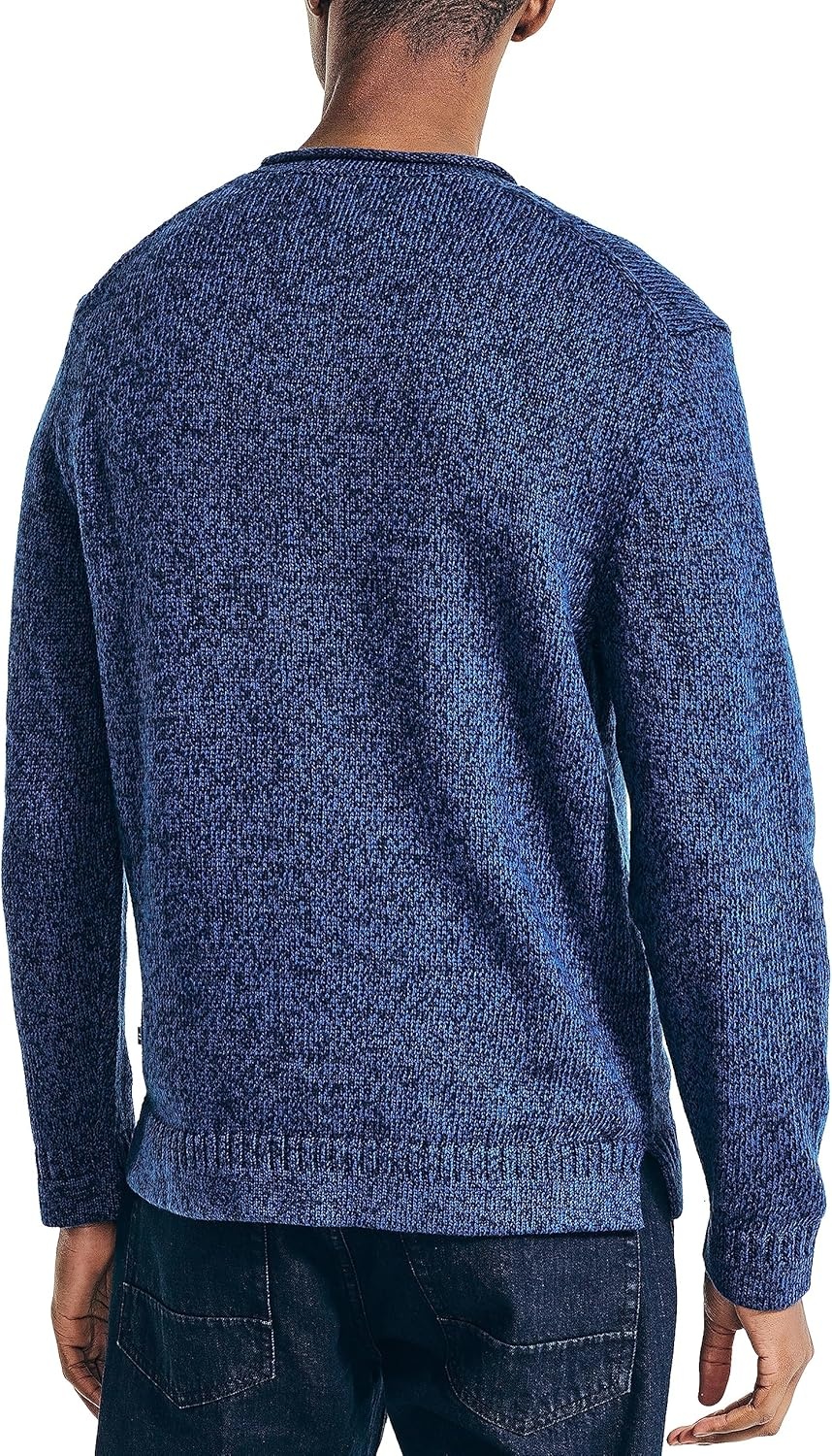 image:imageNautica Mens Nautica Rolled Crewneck SweaterUnion Blue