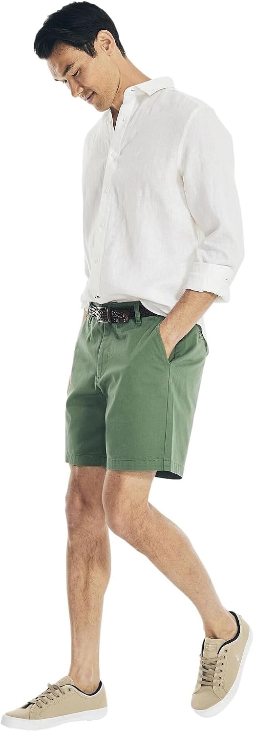 image:imageNautica Mens Nautica Sustainably Crafted Classic Fit Linen ShirtNautica White